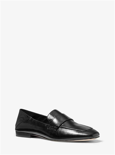 Emory Crinkled Leather Loafer 